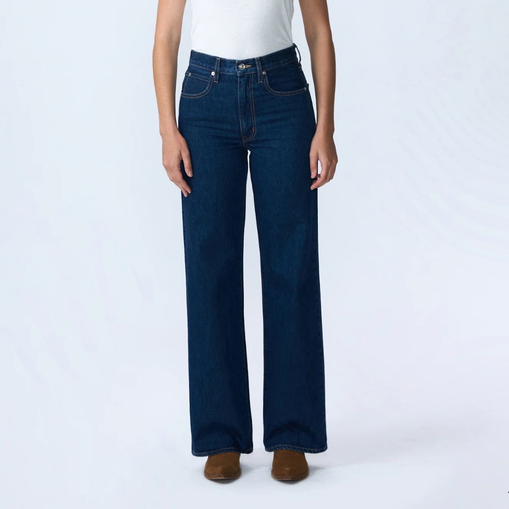NEW SLVRLAKE GRACE EVERMORE WIDE LEG HIGH RISE JEANS SIZE:24